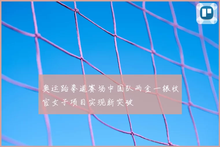 奥运跆拳道赛场中国队两金一银收官女子项目实现新突破